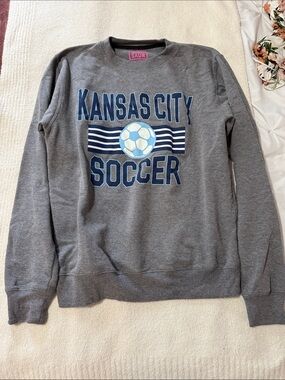 Kansas City Soccer Grey Crewneck Sweatshirt